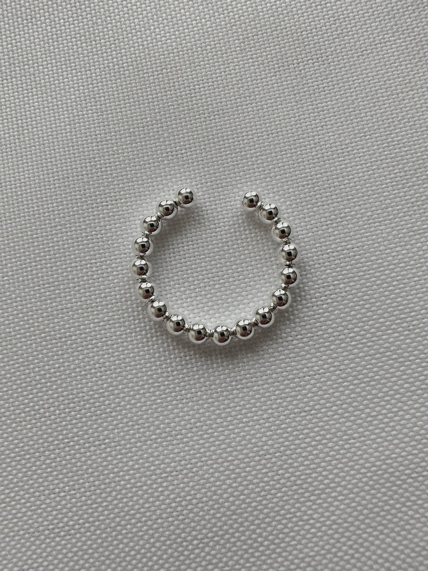 Becca Beaded Sterling Silver Ring